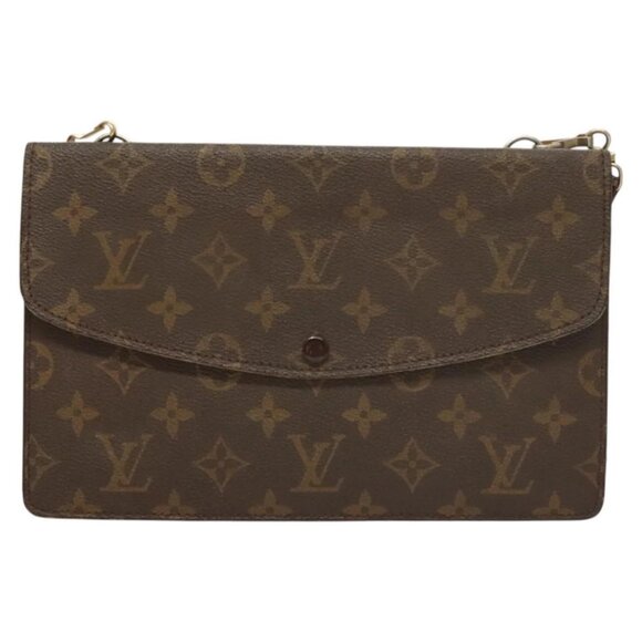 LOUIS VUITTON Monogram Double Rabat Shoulder Bag M51815 LV Auth BA1071 - Picture 3 of 16